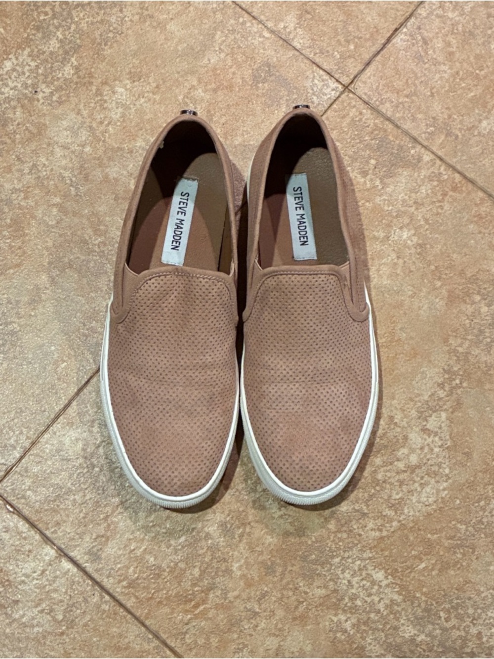 Steve Madden Women’s Slip-On Sneakers in Taupe
